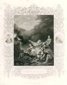 Elijah's Sacrifice, I. Kings, Ch. 18. V. 38.
