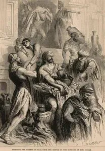 Removing The Vessels Of Baal From The Temple By The Command Of King Josiah