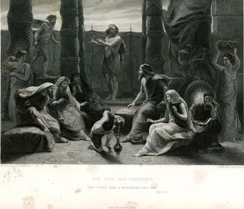 Job And His Friends-And There Came A Messenger Unto Job, Job. I. 14