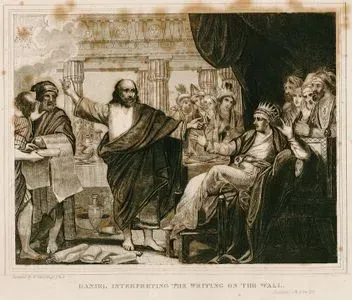 Daniel Interpreting The Writing On The Wall, Daniel Ch. 5. Vs. 25.