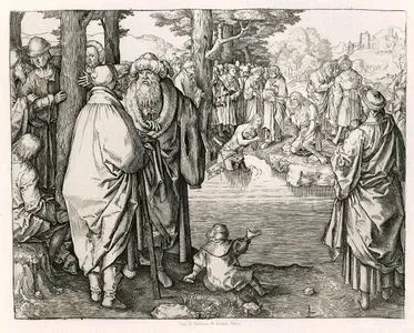 The Baptism Of Christ in The River Jordan