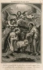 And She Brought Forth Her First Born Son And Wrapped Him In Swadling Clothes And Laid Him in A Manger, Luke. 2. Verse. 7.