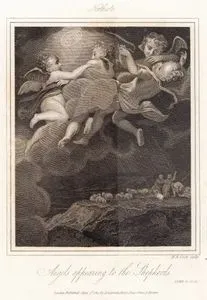 Angels Appering To The Shepherds, Luke 2. 13.14.