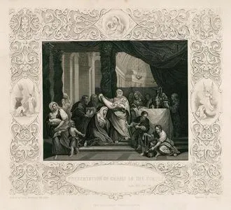 Presentation Of Christ In The Temple, Luke, Ch. 2. V. 28-34.