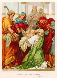 Simeon in The Temple, Luke II