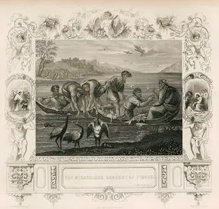 The Miraculous Draught Of Fishes, Luke, Ch. 5. Vs. 1-7.