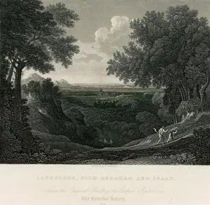 Landscape, With Abraham And Isaac - From The Original Painting By Gaspard Poussin In National Gallery No-31