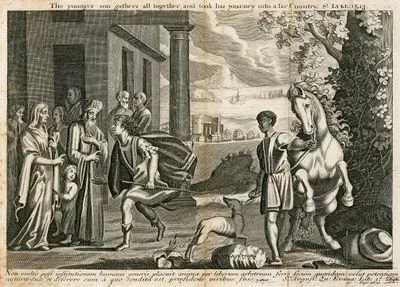 The Younger Son Gathers All Together And Took His Journey into A Far Country, St.Luke 15.13.