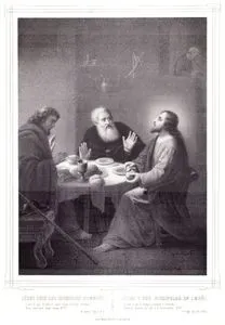 Jesus Chez Les Disciples d'Emmaus