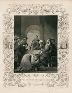 Mary Anointing The Feet Of Jesus, St. John, Ch. 12. V. 3.