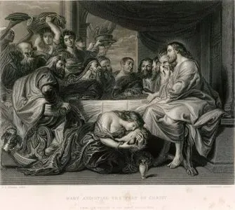 Mary Anointing The Feet Of Christ