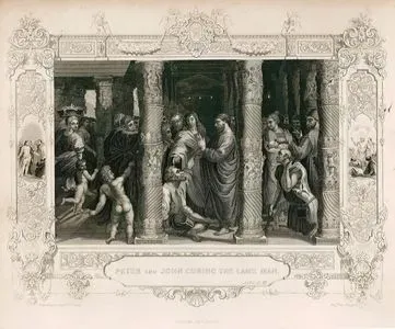 Peter And John Curing The Lame Man, Acts. III. VI.