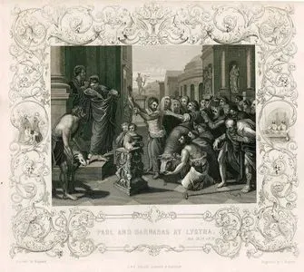 Paul And Barnabas At Lystra, Acts, Ch. 14. V. 8. 19.