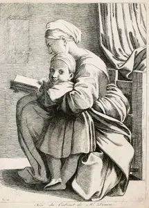 The Virgin Reading With The infant Christ