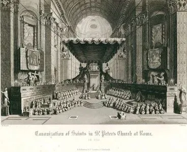 Canonization Of Saints in St.Peters Church at Rome in 1722