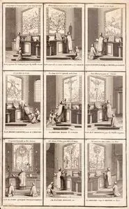 Les Ceremonies Des Petites Messes Representees En Trente Cinq Figures Ave leurs Conformitez A La Passion De Notre 
Seigneur Jesus-Christ Pl. 3 (The Ceremonies Of The Little Masses Represented In Thirty Five Figures With Their Conformity To The Passion Of Jesus Christ)