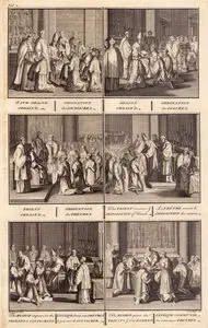 A Sub Deacon Ordain'd-Deacon Ordain'd-Priest Ordain'd-The Priest Receives Imposition Of Hands-The Bishop Impowers The Priests To Consecrate-The Bishop Gives The Priests Sacrament