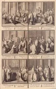 The Bishop Receives The Ring-The Book Of The Gospels is Given Him-The New Bishop Presents Torches, The Bread & Wine-The Miter Put On His Head-The Pastoral Staff Given Him-The Archbishop Receives The Pall