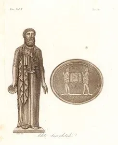 Abiti Sacerdotali, Eur. Vol V. Tav.22. (An Etruscan Priest in Ceremonial Robes)