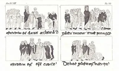 Miniature Di Un Pontificali Del IX Secolo, Eur. Vol VIII. Tav.23. (Miniatures Of A Pontifical Of The IX. Century)