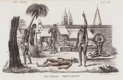 Fachiri Penitenti, Asia Vol. III Tav.28 (Worship of the Sadhus in India)