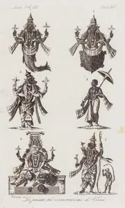 Le Prime Sei Incarnazioni Di Visnu, Asia Vol. III Tav.20 (The first Six Incarnations of the Hindu God Vishnu)