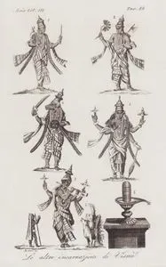Le Altre Incarnazioni Di Visnu, Asia Vol. III Tav.22 (The Other Incarnations Of the Hindu God Vishnu)