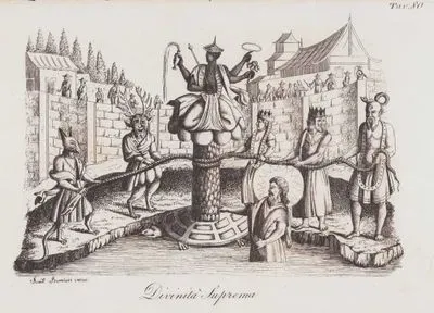 Divinita Suprema, Tav.80 (The supreme Deity Who According to the Japanese Created The World-Samudra Manthan (Churning Of The Ocean))