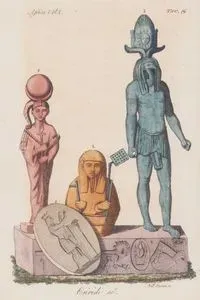 Osiridi Ec., Africa Vol. I Tav.19 (Statues and Depictions of the Egyptian God Osiris)