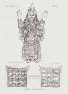 Abito Sacerdotale ec.,Urim, Tumim, Eloaio Terafim, Agg.Al Cost. Vol.1 Tav 35. (Jewish Priest Dress, Urim, Tumim, Eloaio Terafim)