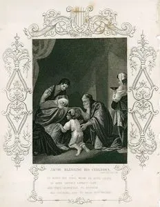 Jacob Blessing His Children, Gen. Ch. 49. V. 28.-To Bless His Sons, Whom He Must Leave, Is Aged Jacop's Latest Care;
And They Assemble To Receive His Counsel And Hear His Prayer
