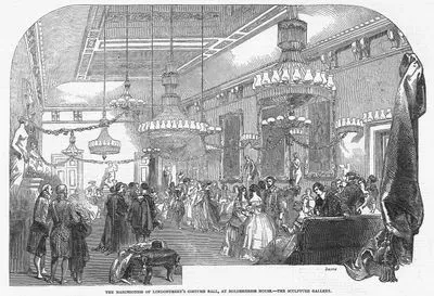 The  Marchioness  Of Londonderry's Costume Ball, At Holdernesse House-The Sculpture Gallery