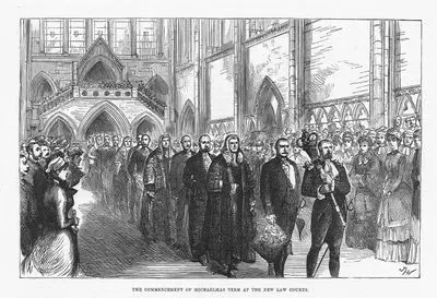The Commencement of Michaelmas Term at The New Law Courts
