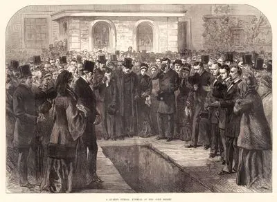 A Quaker Burial, Funeral of Mrs John Bright