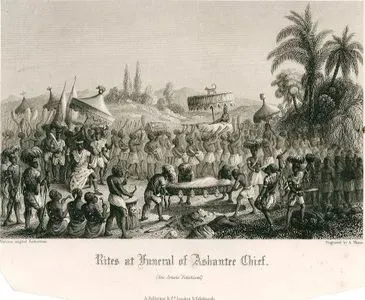 Rites At Funeral Of Ashantee Chief