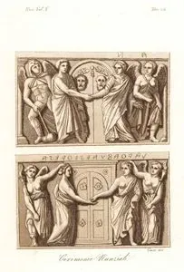Cerimonie Nunziali, Eur. Vol V. Tav.24. (Etruscan Wedding Ceremony)