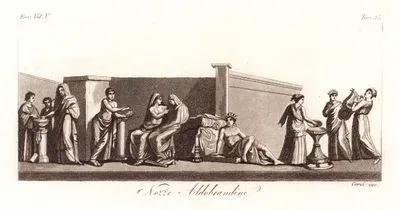 Nozze Aldobrandine, Eur. Vol V. Tav.35. (Aldobrandini Wedding)