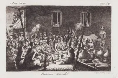 Cerimonie Nunziali, Asia Vol III. Tav.29. (Hindu Marriage Ceremony Held in The Bride's Home)