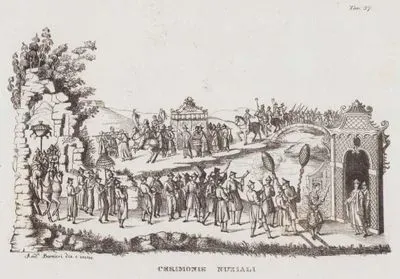 Cerimonie Nunziali, Tav. 37. (Chinese Wedding Ceremony and Procession)