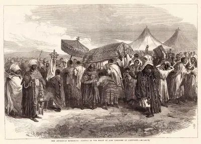 Funeral of the Widow of King Theodore at Aikhullet