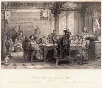 Dinner Party At A Mandarin's House, China-Diner De Ceremonie Chez Un Mandarin-Gastmahl im Hause Eines Mandarins