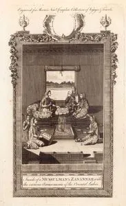 Inside Of A Mussulman's Zanannah, With The Various Amusements Of The Oriental Ladies