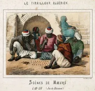 Le Tirailleur Algerian- Scenes De Moeurs, L'ab Sig (Jeu Du Batonnet)