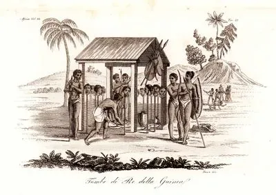 Tombe De Re Della Guinea, Africa Vol.III. Tav.33. (Tombs Of The Kings Of Guinea)
