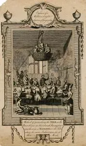 Method Of Punishing The idle in The Poor House at Hamburgh By Suspending Them in A Basket Over The Table Where The More industrious Are At Meals