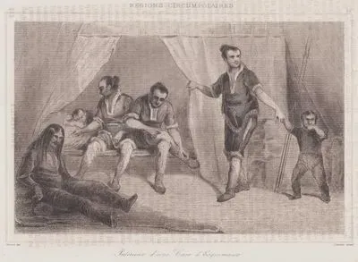 Interieur d'une Case de Esquimaux