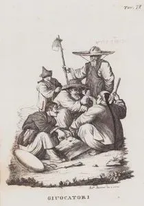 Giuocatori, Tav.72 (Chinese Gamblers in The XVIII.Century)