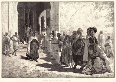 Algerine Beggars At The Door Of A Mosque
