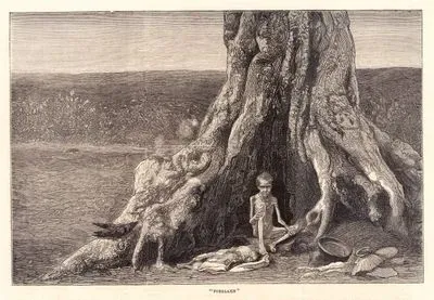 The Famine in India, Scenes in the Bellary District, Madras Presidency-Forsaken