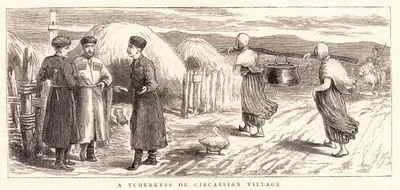 A Tcherkess Or Circassian Village